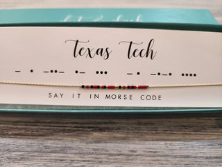 Dot & Dash Jewelry - Necklaces Texas Tech Dot & Dash Necklace