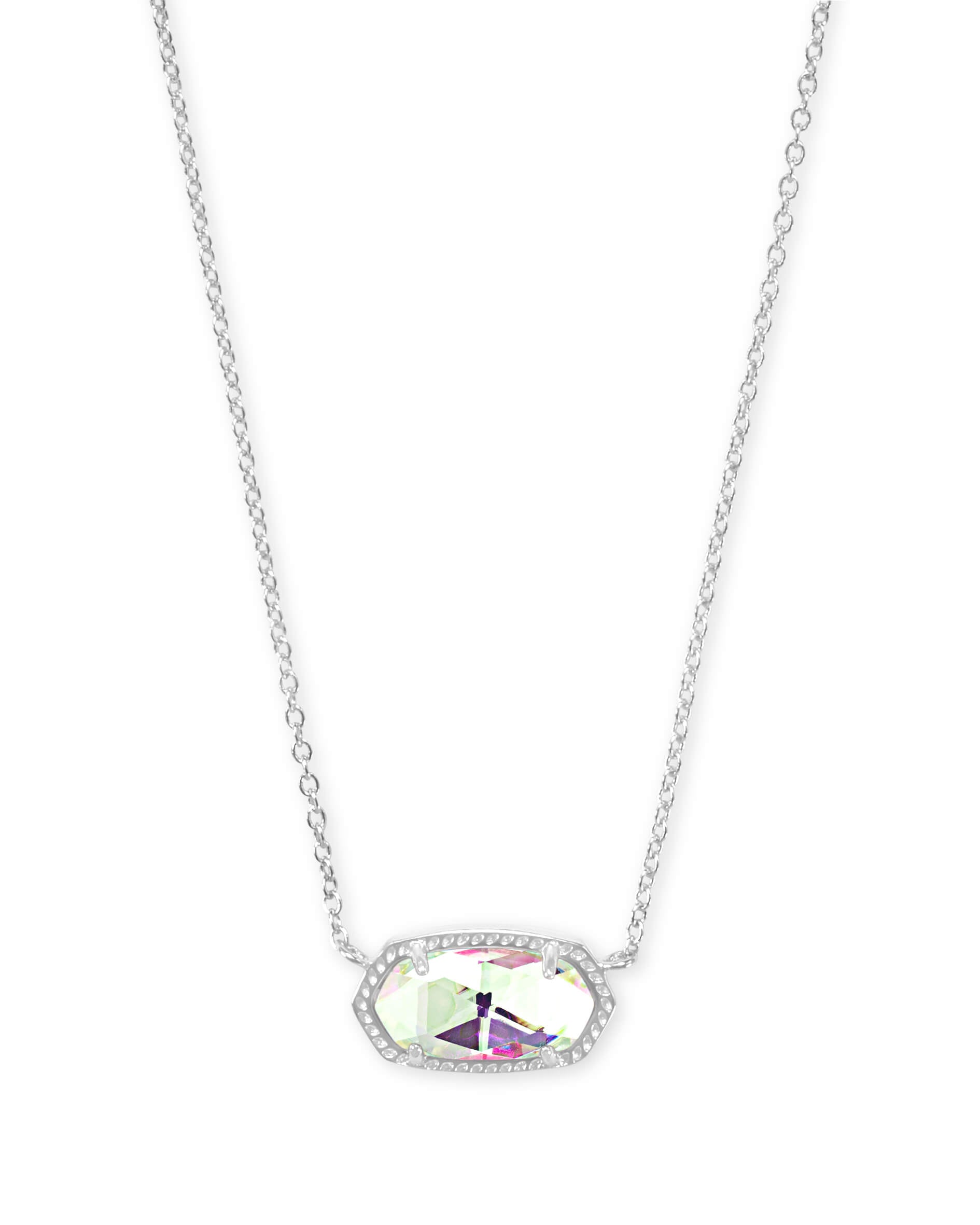 Elisa Necklace Dichroic Glass Silver or Gold