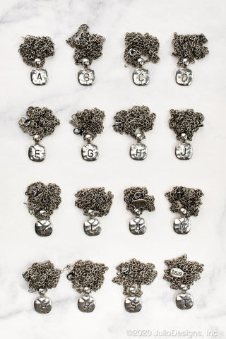 Julio Designs Jewelry - Necklaces Final Sale Silver Initial Necklace
