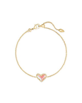 Kendra Scott Jewelry - Bracelets Ari Heart Gold Bracelet Dichroic Glass