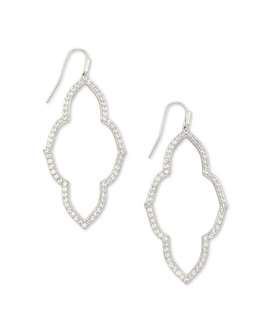 Kendra Scott Jewelry - Earrings Abbie Open Frame Earring - Silver