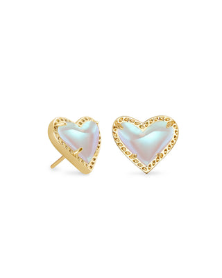 Kendra Scott Jewelry - Earrings Dichroic Glass Ari Heart Stud Earrings - New Colors