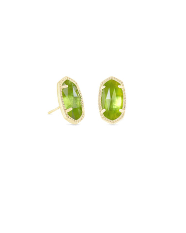 Kendra Scott Jewelry - Earrings Gold Ellie Stud Earrings Peridot Silver or Gold