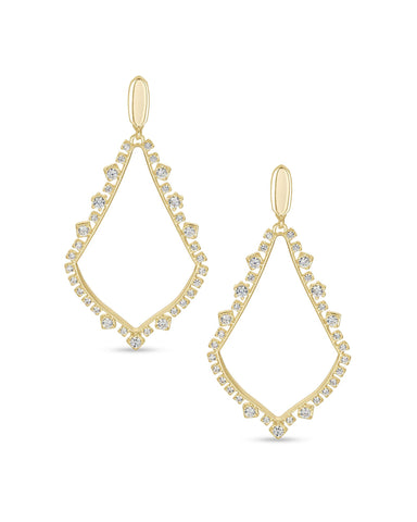 Kendra Scott Jewelry - Earrings Gold Sophee Crystal Drop Clip Earrings Gold or Silver
