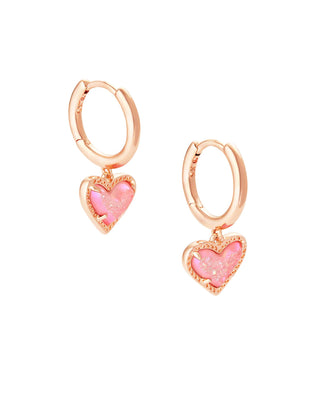 Kendra Scott Jewelry - Earrings Pink Drusy Ari Heart Drusy Huggie Earring More Colors