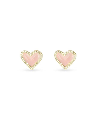 Kendra Scott Jewelry - Earrings Rose Quartz Ari Heart Stud Earrings - New Colors