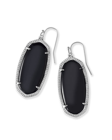Kendra Scott Jewelry - Earrings Silver Elle Black Earring Silver or Gold