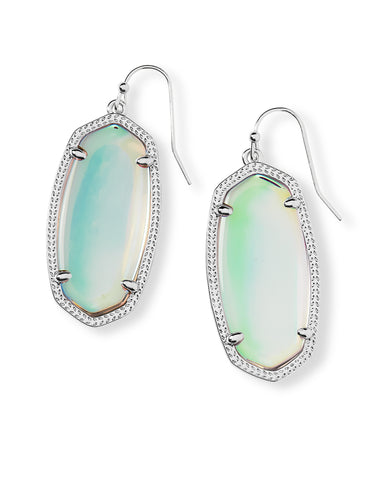 Kendra Scott Jewelry - Earrings Silver Elle Dichroic Glass Earring in Gold or Silver
