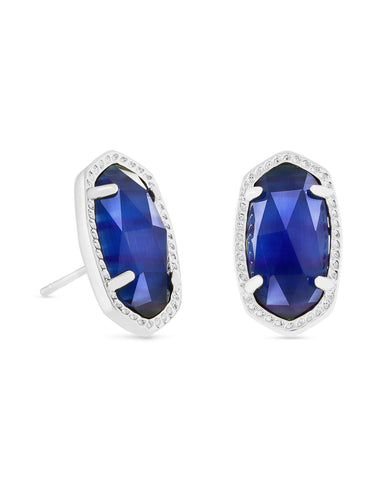 Kendra Scott Jewelry - Earrings Silver Ellie Stud Earrings Cobalt Silver or Gold