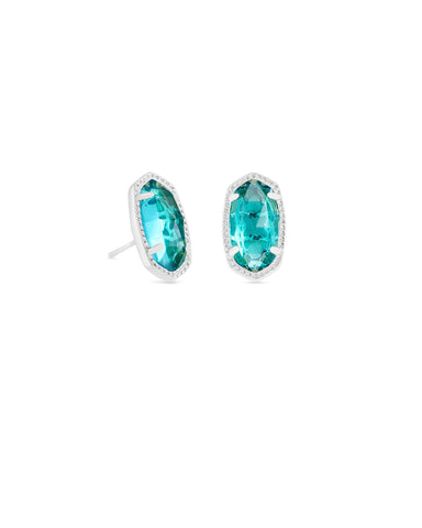 Kendra Scott Jewelry - Earrings Silver Ellie Stud Earrings London Blue Gold or Silver