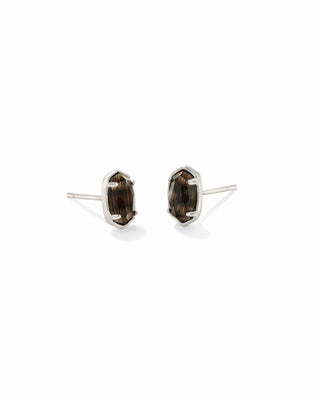 Kendra Scott Jewelry - Earrings Silver Emilie Stud Earrings in Black Cat's Eye Gold or Silver