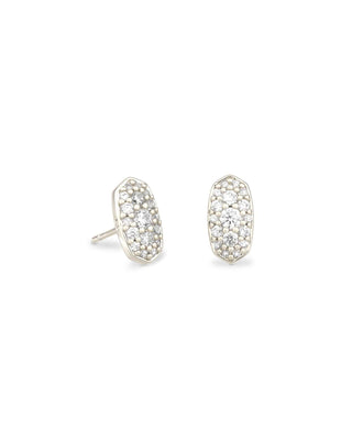 Kendra Scott Jewelry - Earrings Silver Grayson Crystal Stud Earrings Silver, Gold or Rose Gold