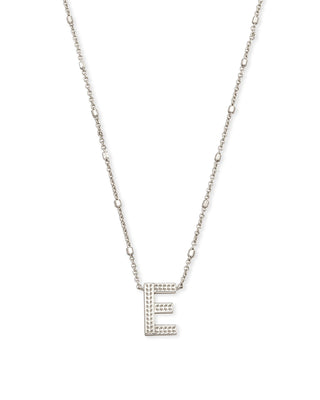 Kendra Scott Jewelry - Necklaces E Letter Pendant Necklace in Silver