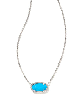 Kendra Scott Jewelry - Necklaces Elisa Silver Pendant Necklace Bright Blue Magnesite