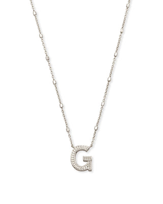 Kendra Scott Jewelry - Necklaces G Letter Pendant Necklace in Silver