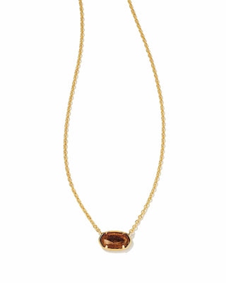 Kendra Scott Jewelry - Necklaces Grayson Short Pendant Necklace Orange Goldstone