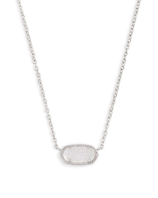 Kendra Scott Jewelry - Necklaces Iridescent Drusy Silver Elisa Necklace Drusy More Colors