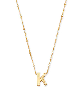 Kendra Scott Jewelry - Necklaces K Letter Pendant Necklace in Gold