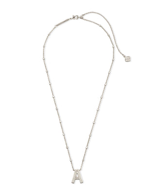 Kendra Scott Jewelry - Necklaces Letter Pendant Necklace in Silver