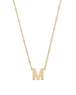 Kendra Scott Jewelry - Necklaces M Letter Pendant Necklace in Gold