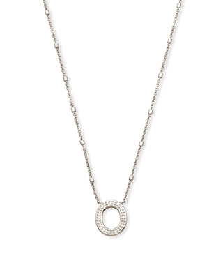 Kendra Scott Jewelry - Necklaces O Letter Pendant Necklace in Silver