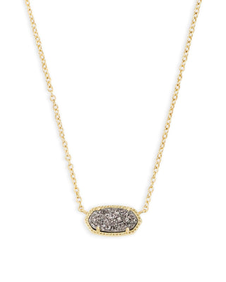 Kendra Scott Jewelry - Necklaces Platinum Drusy in Gold Elisa Necklace Drusy More Colors