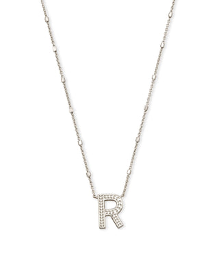 Kendra Scott Jewelry - Necklaces R Letter Pendant Necklace in Silver