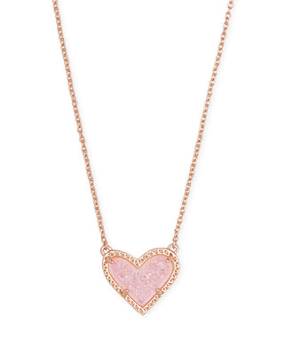 Kendra Scott Jewelry - Necklaces Rose Gold Drusy Ari Heart Drusy Necklace - More Colors