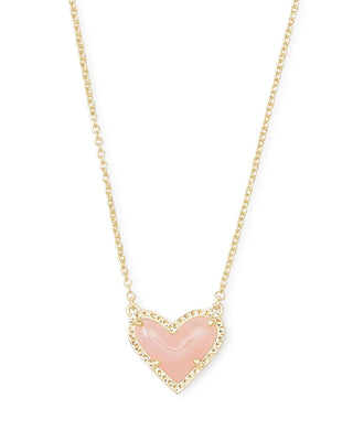 Kendra Scott Jewelry - Necklaces Rose Quartz Ari Heart Necklace - New Colors