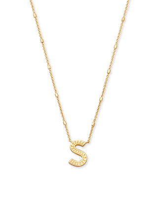 Kendra Scott Jewelry - Necklaces S Letter Pendant Necklace in Gold