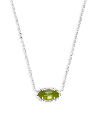 Kendra Scott Jewelry - Necklaces Silver Elisa Necklace Peridot Illusion Gold or Silver