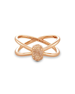 Kendra Scott Jewelry - Rings Sand Drusy / 6 Emilie Double Band Drusy Ring - More Colors