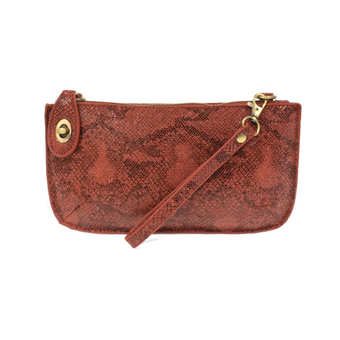 Crossbody or Wristlet Clutch - New Faux Python Mini More Colors