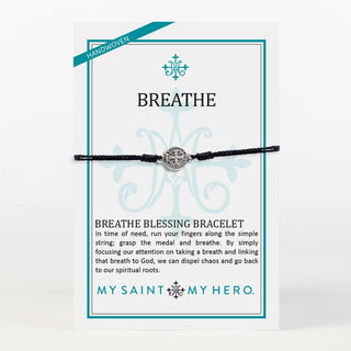 My Saint My Hero Jewelry - Bracelets Black - Silver Final Sale Breathe Bracelet - More Colors