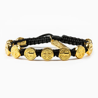 My Saint My Hero Jewelry - Bracelets Gold Black Final Sale Benedictine Blessing Bracelet - More Colors