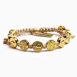 My Saint My Hero Jewelry - Bracelets Metallic Gold Final Sale Benedictine Blessing Bracelet - More Colors
