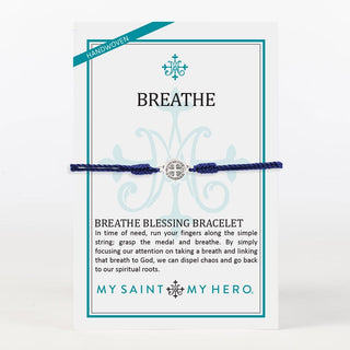 My Saint My Hero Jewelry - Bracelets Navy - Silver Final Sale Breathe Bracelet - More Colors