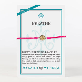 My Saint My Hero Jewelry - Bracelets Red - Gold Final Sale Breathe Bracelet - More Colors