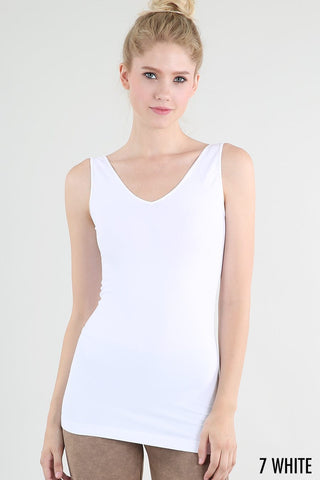 Nikibiki Basics - Cami White Reversible Tank Top More Colors