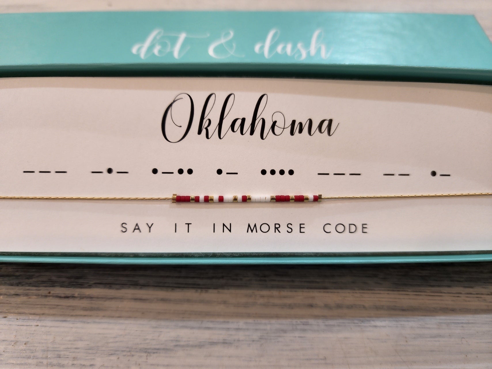 Oklahoma Dot & Dash Necklace
