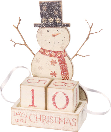 Primitives by Kathy Home - Seasonal Final Sale Snowman Block Countdown
