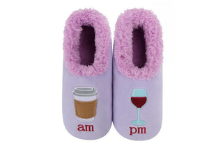 Snoozies Loungewear- Sleepwear - Slippers Sm Snoozies AM/PM Lavender