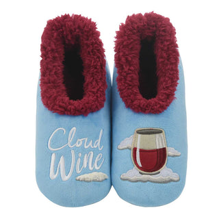 Snoozies Loungewear- Sleepwear - Slippers Small Snoozies Cloud Wine