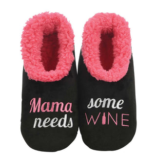 Snoozies Loungewear- Sleepwear - Slippers Small Snoozies Mama Needs Some Wine