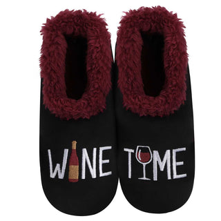 Snoozies Loungewear- Sleepwear - Slippers Small Snoozies Wine Time