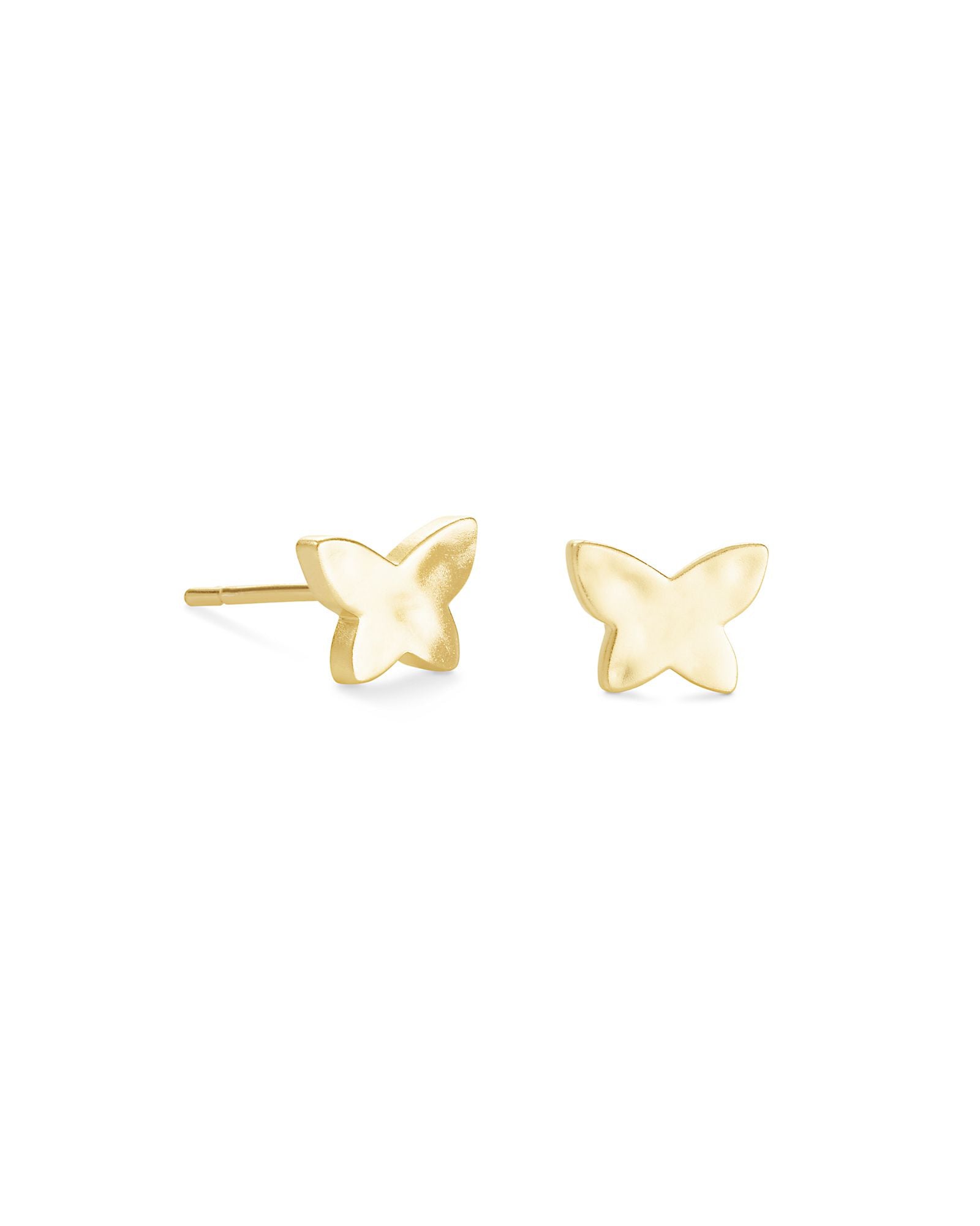 Lillia Butterfly Stud Metal Earrings in Gold or Silver