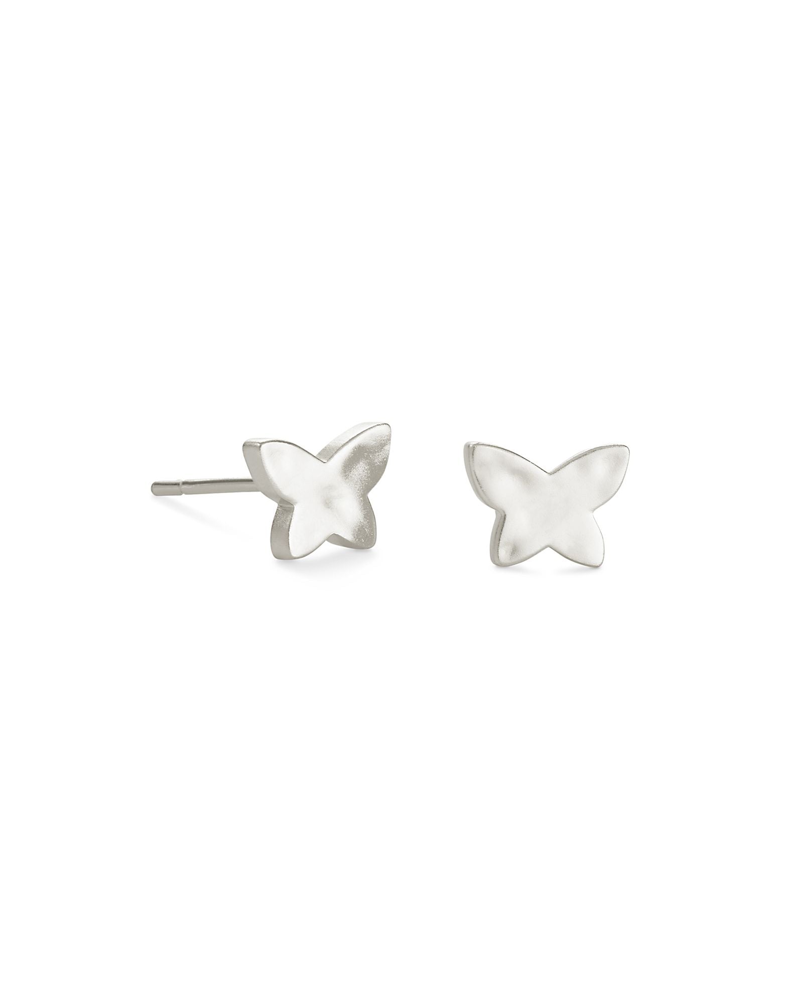 Lillia Butterfly Stud Metal Earrings in Gold or Silver