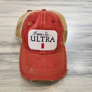 Wild Oates Accessories - Hats Red I am So ULTRA Baseball Hat More Colors