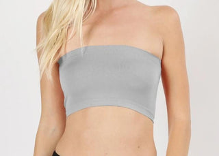 Zenana Basics - Bandeau Grey Mist / One Size Bandeau - More Colors